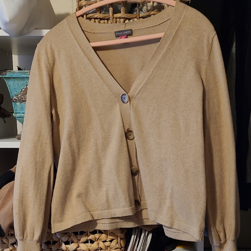 Vince Camuto Beige Women's Cardigan